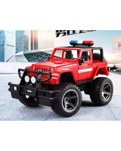 Радиоуправляемый джип Double Eagle пожарная охрана 1:12 2.4G