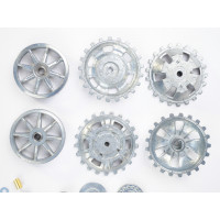 Ведущая звездочка 2 шт и ленивец 2 штуки для танка Panzer III (металл)