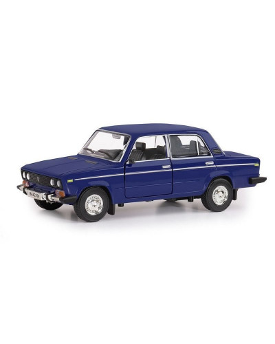 Машина "АВТОПАНОРАМА" ВАЗ 2106, 1/22, синий, инерция, в/к 24,5*12,5*10,5 см