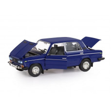 Машина "АВТОПАНОРАМА" ВАЗ 2106, 1/22, синий, инерция, в/к 24,5*12,5*10,5 см