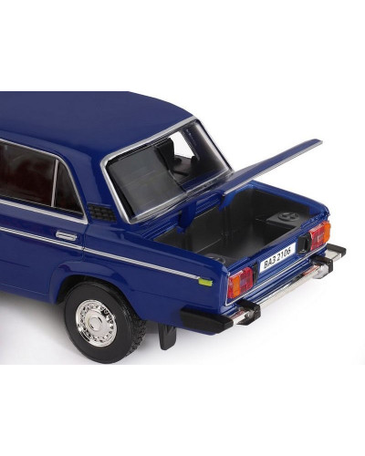 Машина "АВТОПАНОРАМА" ВАЗ 2106, 1/22, синий, инерция, в/к 24,5*12,5*10,5 см