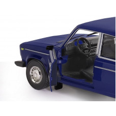 Машина "АВТОПАНОРАМА" ВАЗ 2106, 1/22, синий, инерция, в/к 24,5*12,5*10,5 см