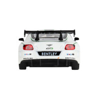 Машина "АВТОПАНОРАМА" Bentley Continental GT3, белый, 1/32, свет, звук, инерция, в/к 17,5*13,5*9 см