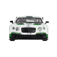 Машина "АВТОПАНОРАМА" Bentley Continental GT3, белый, 1/32, свет, звук, инерция, в/к 17,5*13,5*9 см