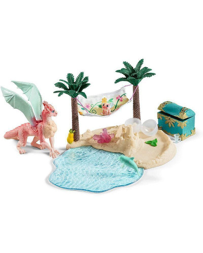 Фигурка Schleich Остров драконов с кладом
