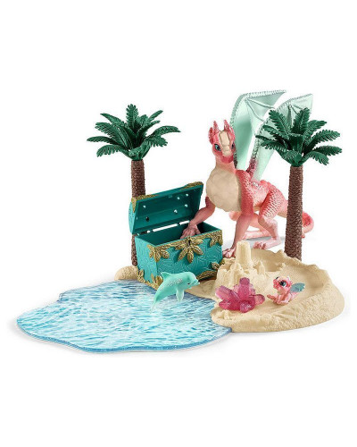 Фигурка Schleich Остров драконов с кладом