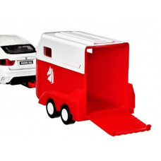 Машина "АВТОПАНОРАМА" BMW X6 c прицепом, 1/43, открываются передние двери, инерция, в/к