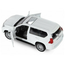 Машина "АВТОПАНОРАМА" Land Cruiser Prado, белый, 1/42, инерция, откр. двери, в/к 17,5*12,5*6,5 см