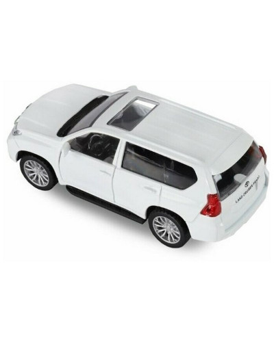 Машина "АВТОПАНОРАМА" Land Cruiser Prado, белый, 1/42, инерция, откр. двери, в/к 17,5*12,5*6,5 см