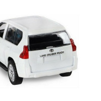 Машина "АВТОПАНОРАМА" Land Cruiser Prado, белый, 1/42, инерция, откр. двери, в/к 17,5*12,5*6,5 см