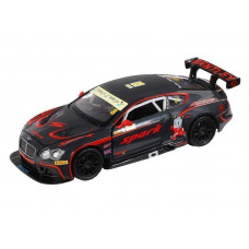 Машина "АВТОПАНОРАМА" Bentley Continental GT3, черный, 1/32, в/к 17,5*13,5*9 см