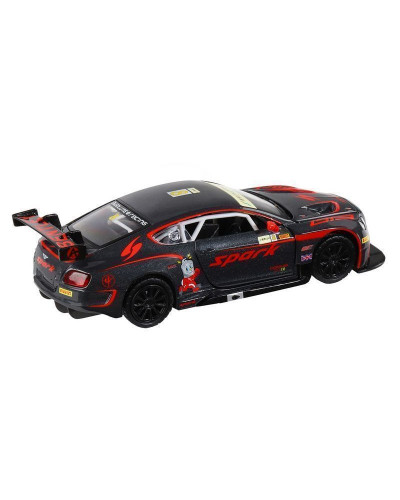 Машина "АВТОПАНОРАМА" Bentley Continental GT3, черный, 1/32, в/к 17,5*13,5*9 см
