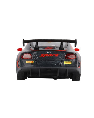 Машина "АВТОПАНОРАМА" Bentley Continental GT3, черный, 1/32, в/к 17,5*13,5*9 см