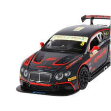 Машина "АВТОПАНОРАМА" Bentley Continental GT3, черный, 1/32, в/к 17,5*13,5*9 см