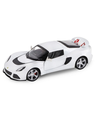 Машина "АВТОПАНОРАМА" Lotus Exige S, белый, 1/22, свет, звук, в/к 24,5*12,5*10,5 см