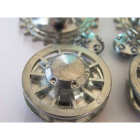 Ведущая звездочка 2 шт и ленивец 2 штуки для танка Tiger (металл) ранняя версия