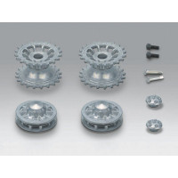 Ведущая звездочка 2 шт и ленивец 2 штуки для танка Tiger (металл) ранняя версия