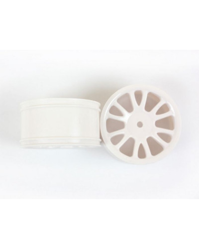 Колесные диски задние белые для багги Himoto масштаба 1/16, 2шт.