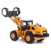 Металлический фронтальный погрузчик бревен HUI NA TOYS 1/50