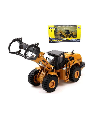 Металлический фронтальный погрузчик бревен HUI NA TOYS 1/50