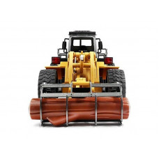 Металлический фронтальный погрузчик бревен HUI NA TOYS 1/50