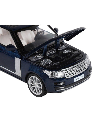 Машина "АВТОПАНОРАМА" 2013 Range Rover, темно-синий, 1/34, свет, звук, инерция, в/к 17,5*13,5*9 см