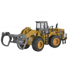 Металлический фронтальный погрузчик бревен HUI NA TOYS 1/40
