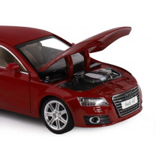 Машина "АВТОПАНОРАМА" Audi A7, красный, 1/24, свет, звук, в/к 24,5*12,5*10,5 см