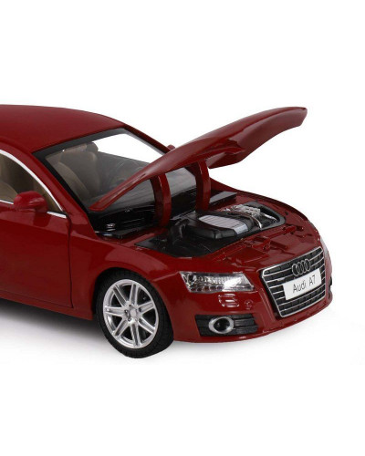 Машина "АВТОПАНОРАМА" Audi A7, красный, 1/24, свет, звук, в/к 24,5*12,5*10,5 см