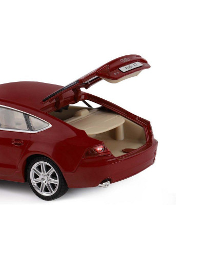 Машина "АВТОПАНОРАМА" Audi A7, красный, 1/24, свет, звук, в/к 24,5*12,5*10,5 см