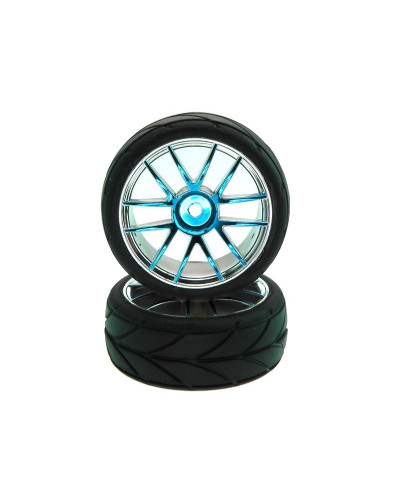 Комплект колес для Himoto Hi5101BL, Голубой Хром