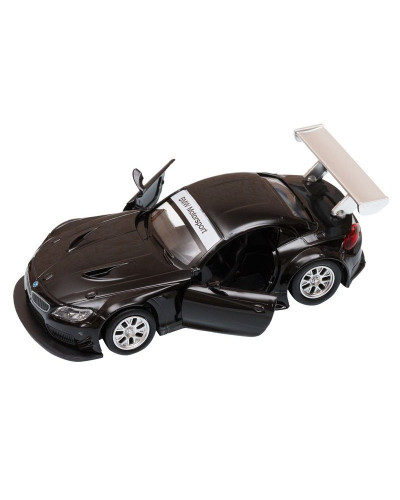 Машина "АВТОПАНОРАМА" BMW Z4 GT3, 1/38, черный, инерция, откр. двери, в/к 17,5*12,5*6,5 см