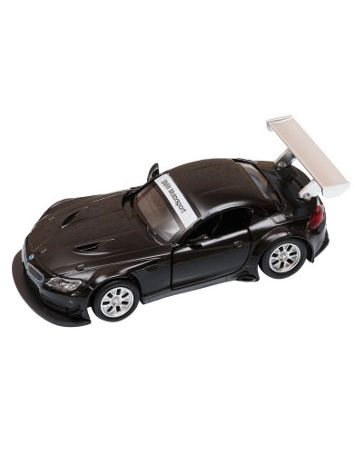 Машина "АВТОПАНОРАМА" BMW Z4 GT3, 1/38, черный, инерция, откр. двери, в/к 17,5*12,5*6,5 см
