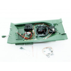 Верхняя часть корпуса с металлической башней на 360° для танка Taigen ИС-2 с ВВ-пушкой, неокрашена