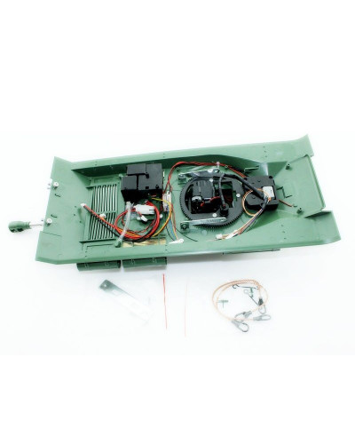 Верхняя часть корпуса с металлической башней на 360° для танка Taigen ИС-2 с ВВ-пушкой, неокрашена