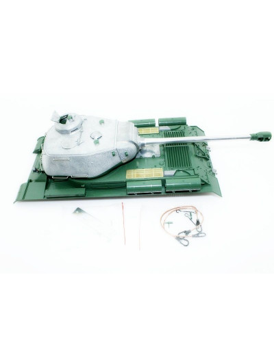 Верхняя часть корпуса с металлической башней на 360° для танка Taigen ИС-2 с ВВ-пушкой, неокрашена