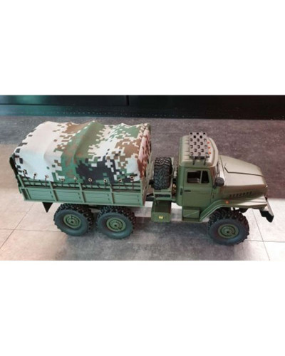 Радиоуправляемая машина WPL УРАЛ с тентом (зеленый) 6WD 2.4G 1/16 RTR
