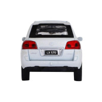 Машина "АВТОПАНОРАМА" Lexus LX570, белый, 1/43, инерция, в/к 17,5*12,5*6,5 см