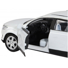 Машина "АВТОПАНОРАМА" Audi Q7, белый, 1/32, свет, звук, инерция, в/к 17,5*13,5*9 см