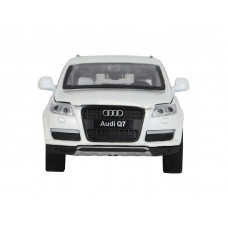Машина "АВТОПАНОРАМА" Audi Q7, белый, 1/32, свет, звук, инерция, в/к 17,5*13,5*9 см