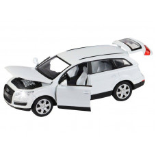 Машина "АВТОПАНОРАМА" Audi Q7, белый, 1/32, свет, звук, инерция, в/к 17,5*13,5*9 см