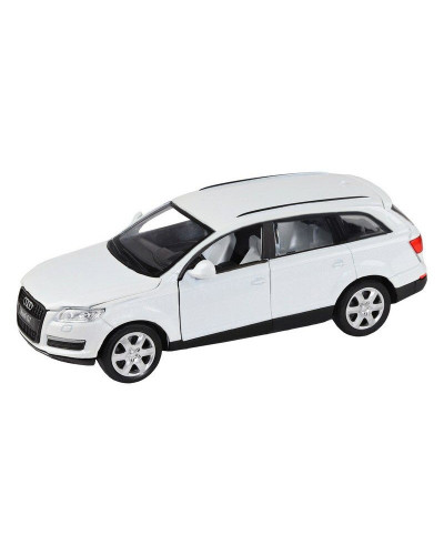 Машина "АВТОПАНОРАМА" Audi Q7, белый, 1/32, свет, звук, инерция, в/к 17,5*13,5*9 см