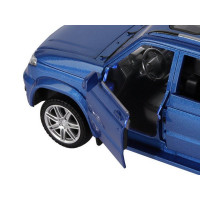 Машина "АВТОПАНОРАМА" УАЗ "PATRIOT", темно-синий металлик, 1/26, свет, звук, в/к 24,5*12,5*10,5 см