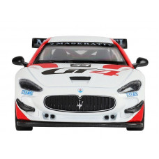 Машина "АВТОПАНОРАМА" Maserati Gran Turismo MC GT4, белый, 1/32, свет, звук, в/к 17,5*13,5*9 см