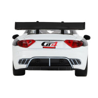 Машина "АВТОПАНОРАМА" Maserati Gran Turismo MC GT4, белый, 1/32, свет, звук, в/к 17,5*13,5*9 см