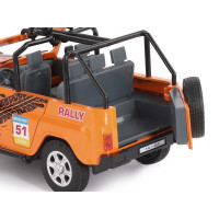 Машина "АВТОПАНОРАМА" УАЗ-469 "RALLY", оранжевый, 1/24, свет, звук, инерция, в/к 22*12*11 см