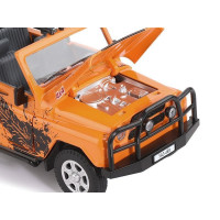 Машина "АВТОПАНОРАМА" УАЗ-469 "RALLY", оранжевый, 1/24, свет, звук, инерция, в/к 22*12*11 см