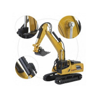 Металлический экскаватор HUI NA TOYS 1/60