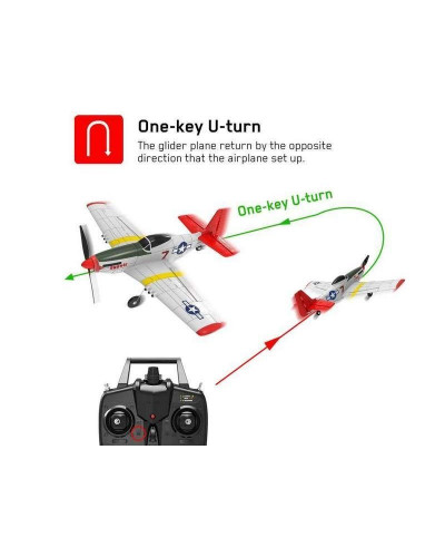 Радиоуправляемый самолет Volantex RC P51D 400мм 2.4G 4ch LiPo RTF with Gyro