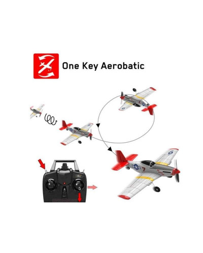 Радиоуправляемый самолет Volantex RC P51D 400мм 2.4G 4ch LiPo RTF with Gyro